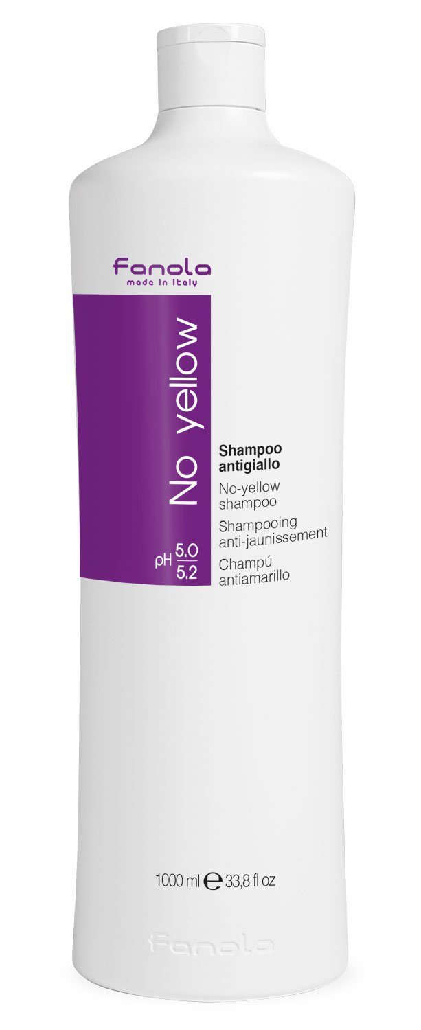 Fanola No Yellow Shampoo or Mask Hair Shampoos Fanola Shampoo, 1000 ml 