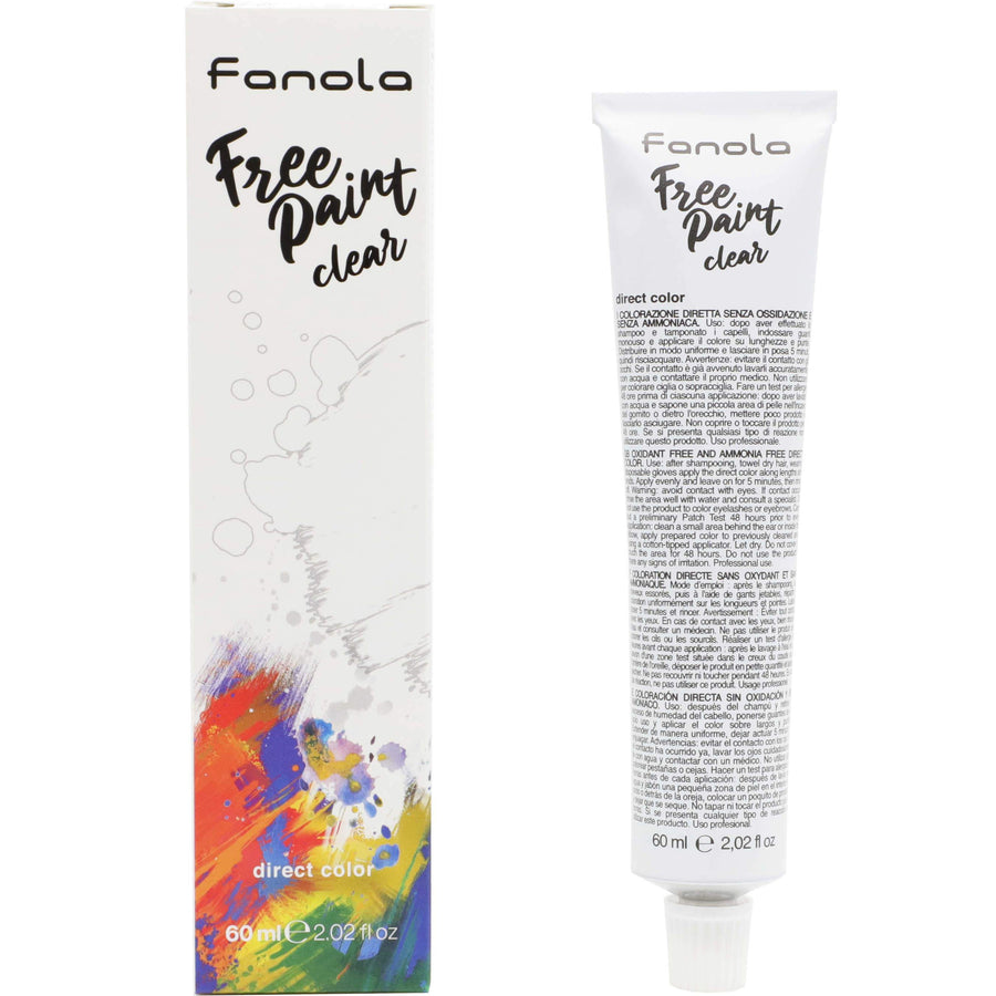 Fanola Free Paint Direct Colour, 60ml Permanent Hair Coloring Fanola Clear 