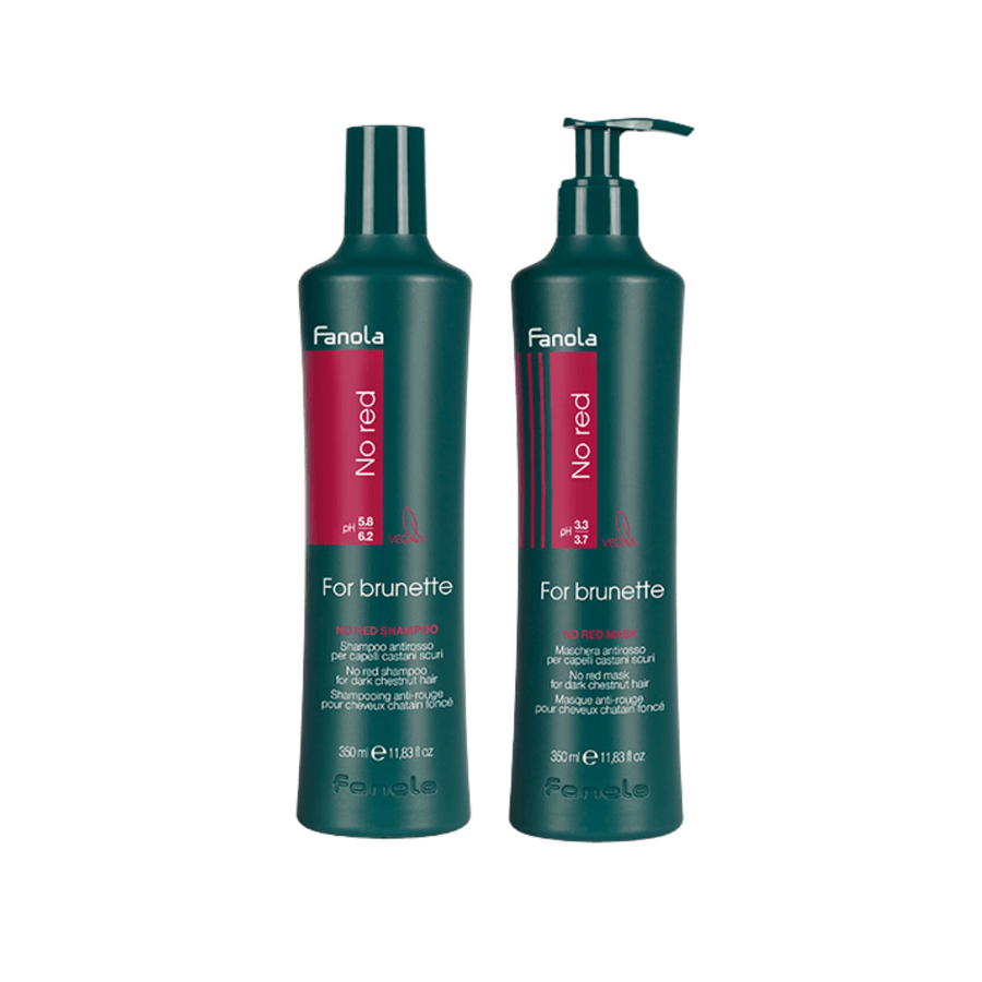 Vegan No Red Shampoo & Mask Duo Hair Shampoos Fanola 350 ml Set 