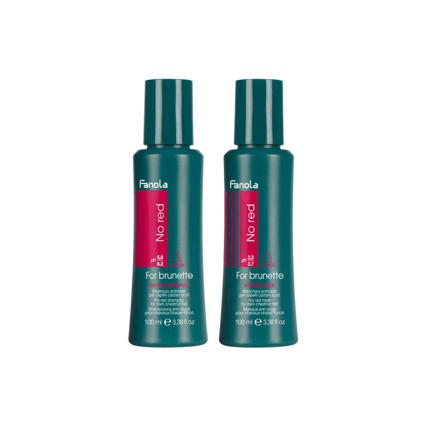 Vegan No Red Shampoo & Mask Duo Hair Shampoos Fanola 100 ml Set 