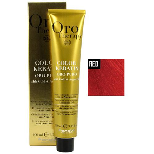 Fanola Oro Puro Intensifier Coloring Cream Permanent Hair Coloring Fanola Red 