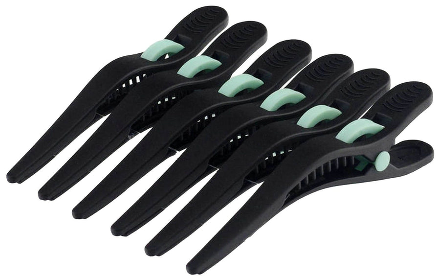 Hair Tamer Black ChemicalProof Hair Sectioning Clips - 6 ct Salon Styling Hair Clips Hair Tamer Default Title 