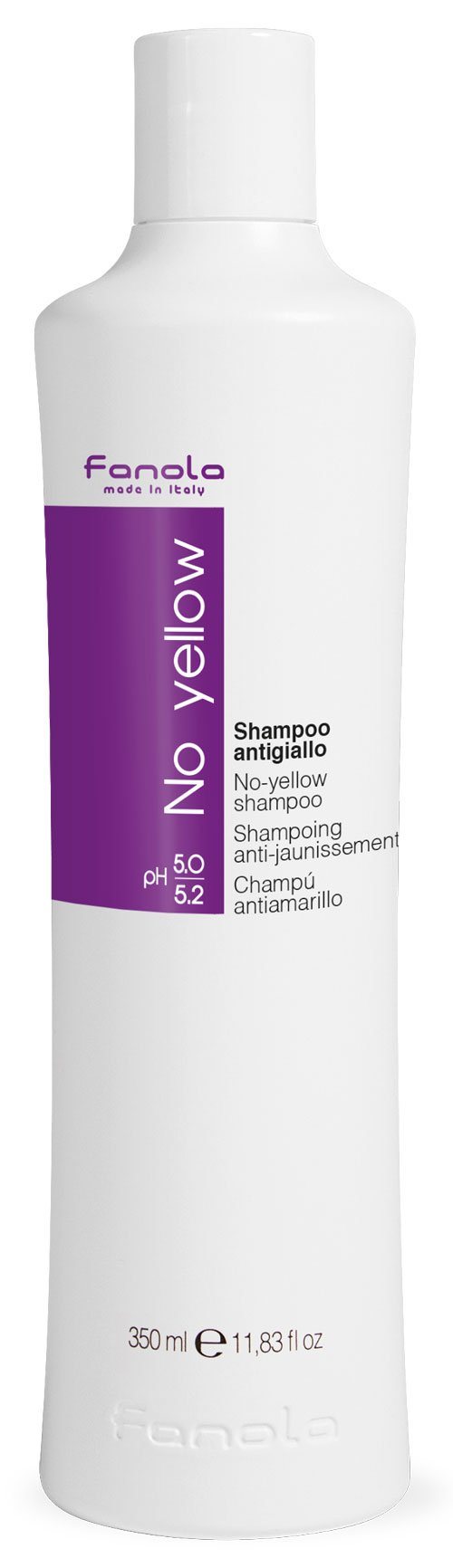Fanola No Yellow Shampoo or Mask Hair Shampoos Fanola Shampoo, 350 ml 